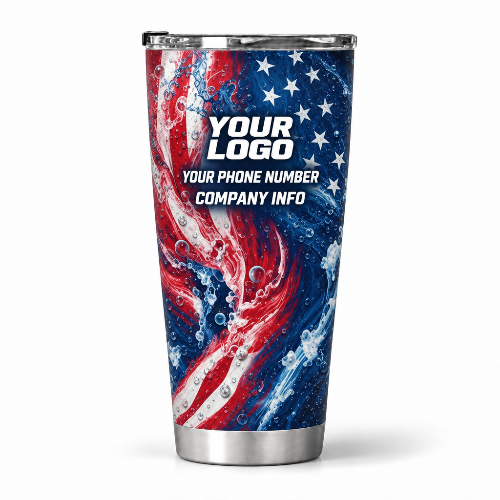 PWPP0016 personalized tumbler 20oz back product mockup
