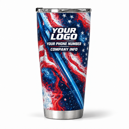 PWPP0017 personalized tumbler 20oz back product mockup