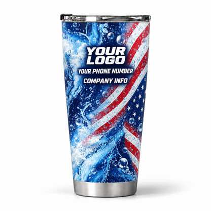 PWPP0018 personalized tumbler 20oz back product mockup