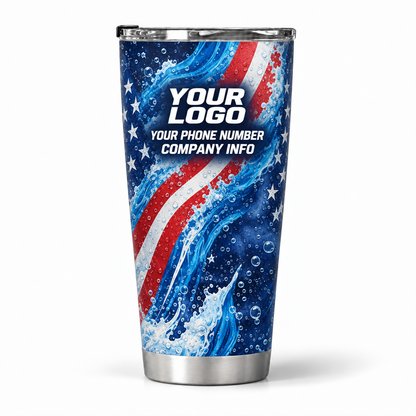 PWPP0019 personalized tumbler 20oz back product mockup