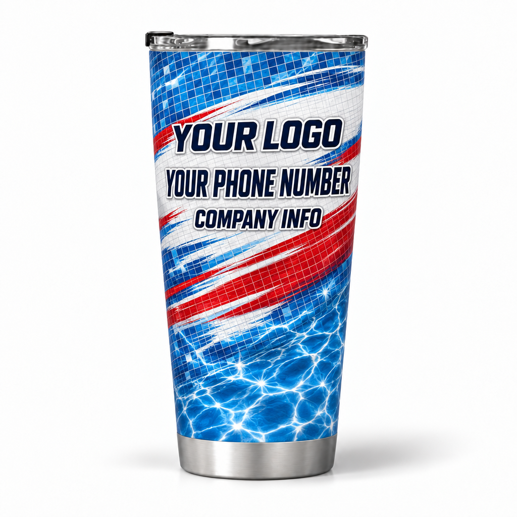 PWPP0023 personalized tumbler 20oz back product mockup