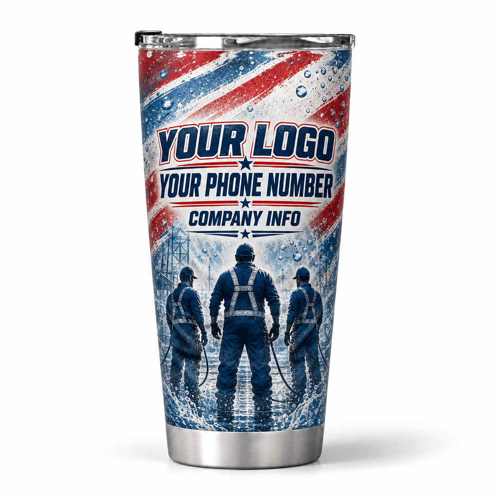 PWPP0025 personalized tumbler 20oz back product mockup