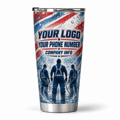 PWPP0025 personalized tumbler 20oz back product mockup