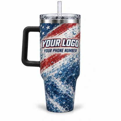 PWPP0025 personalized tumbler 40oz back product mockup