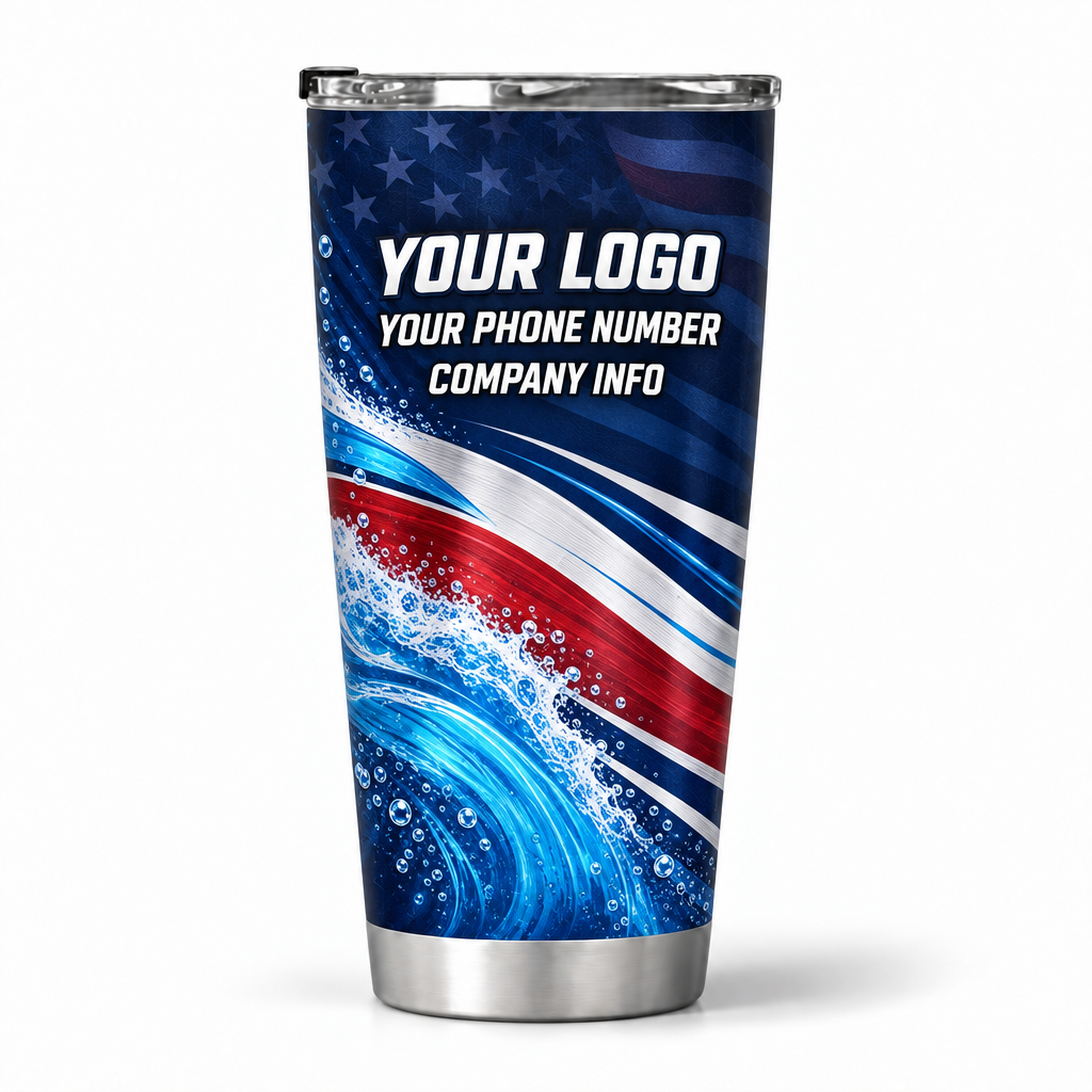 PWPP0026 personalized tumbler 20oz back product mockup