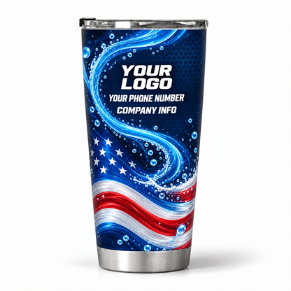 PWPP0027 personalized tumbler 20oz back product mockup