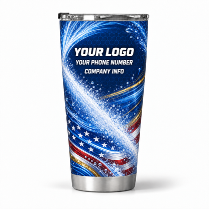 PWPP0028 personalized tumbler 20oz back product mockup