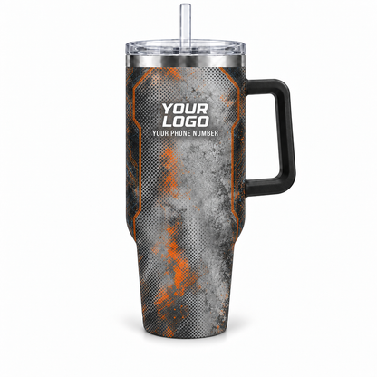 RFN002 personalized tumbler 40oz front product mockup