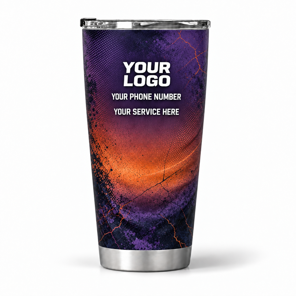 RFN007 personalized tumbler 20oz back product mockup