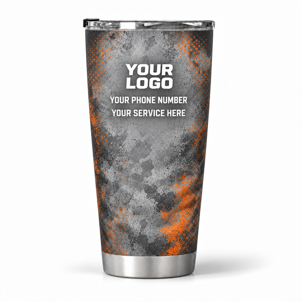 RFN009 personalized tumbler 20oz back product mockup