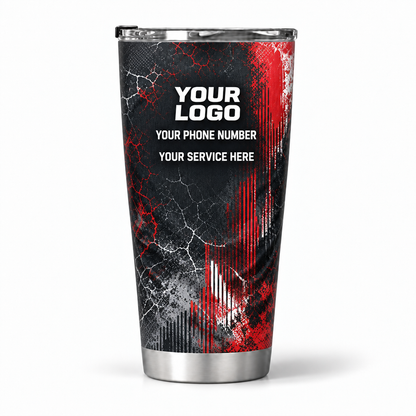 RFN010 personalized tumbler 20oz back product mockup