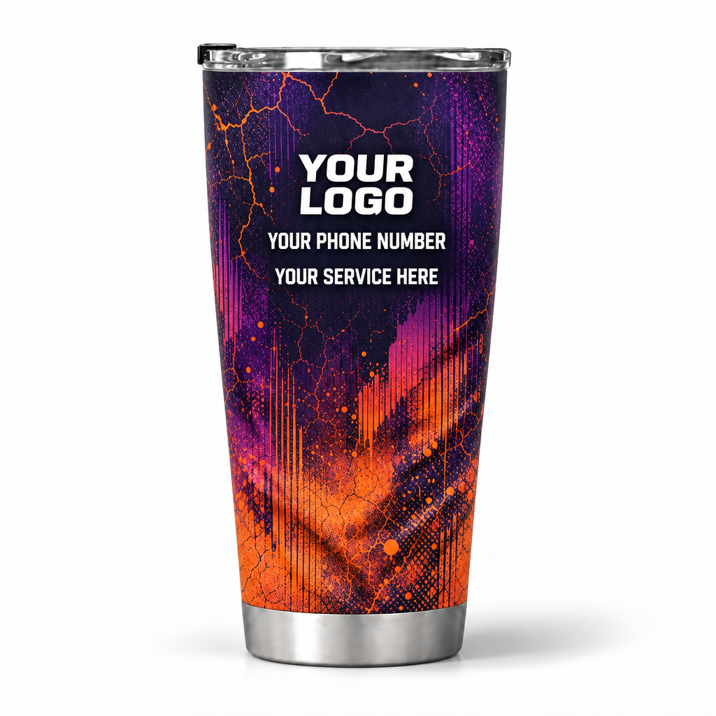 RFN011 personalized tumbler 20oz back product mockup