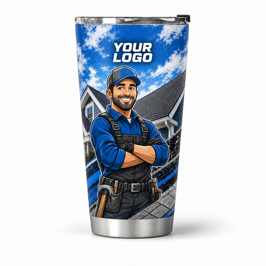 RFN014 personalized tumbler 20oz front product mockup