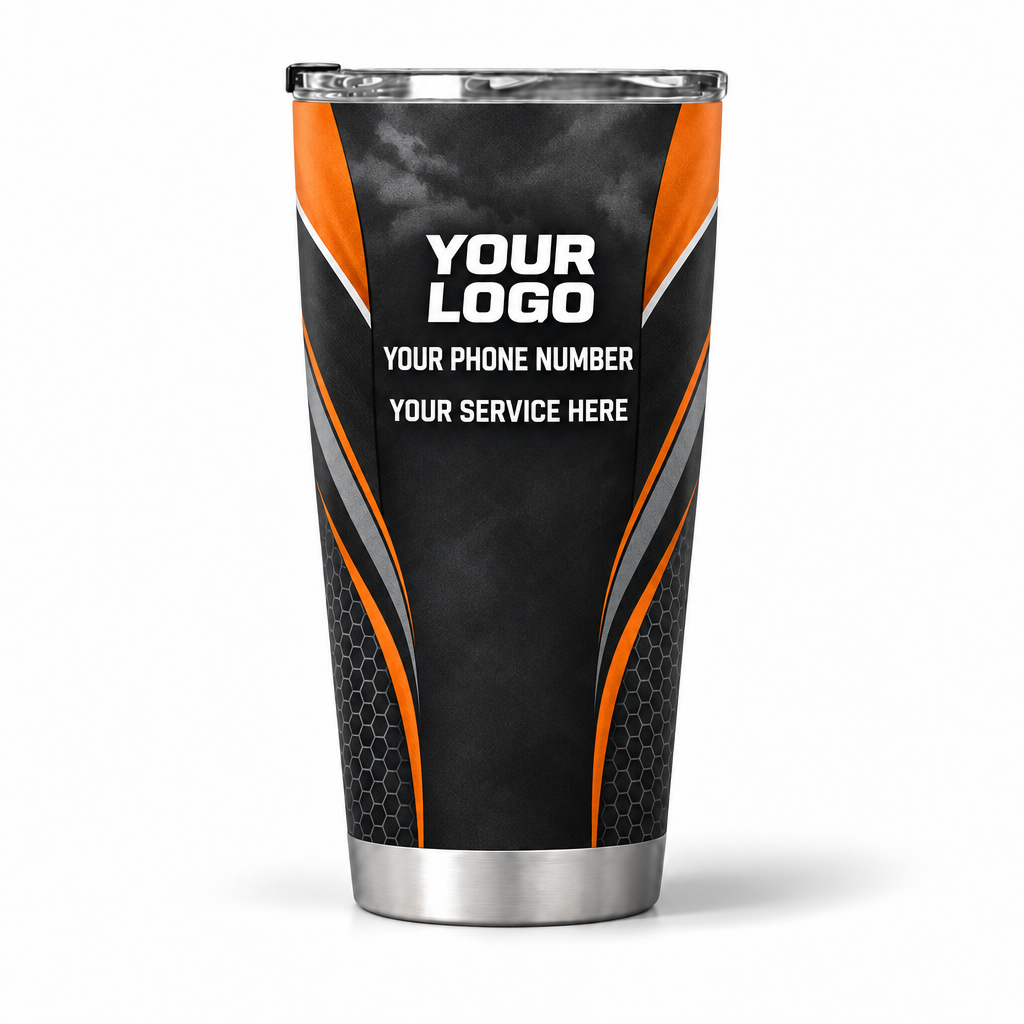 RFN015 personalized tumbler 20oz back product mockup