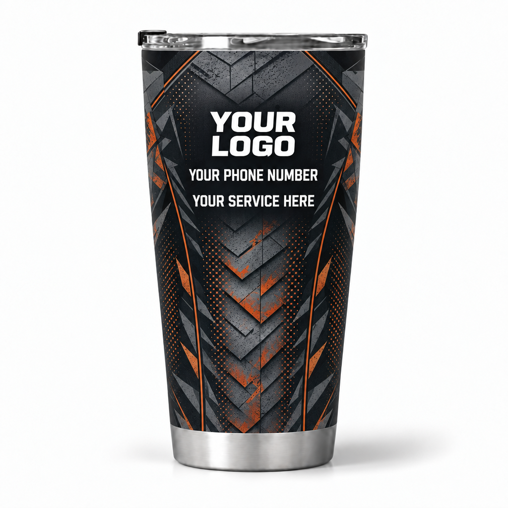 RFN019 personalized tumbler 20oz back product mockup