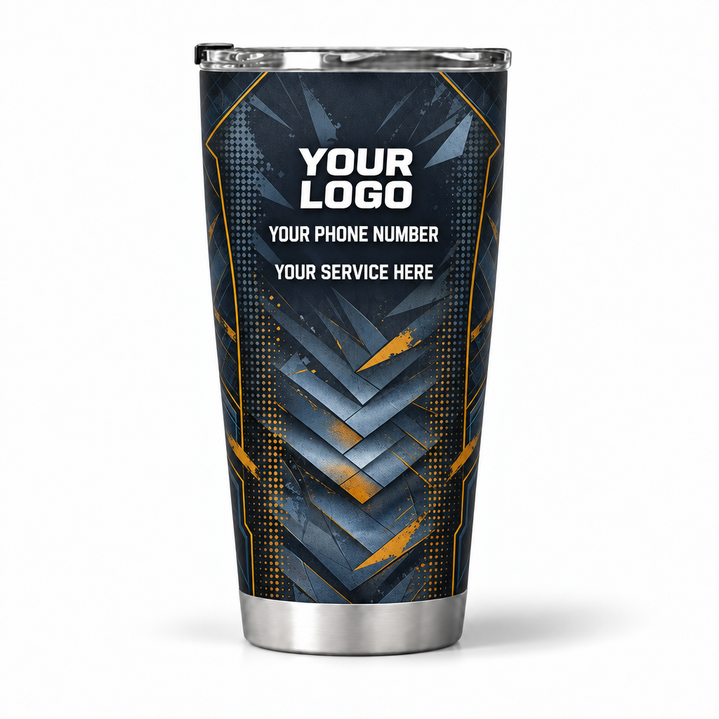 RFN020 personalized tumbler 20oz back product mockup