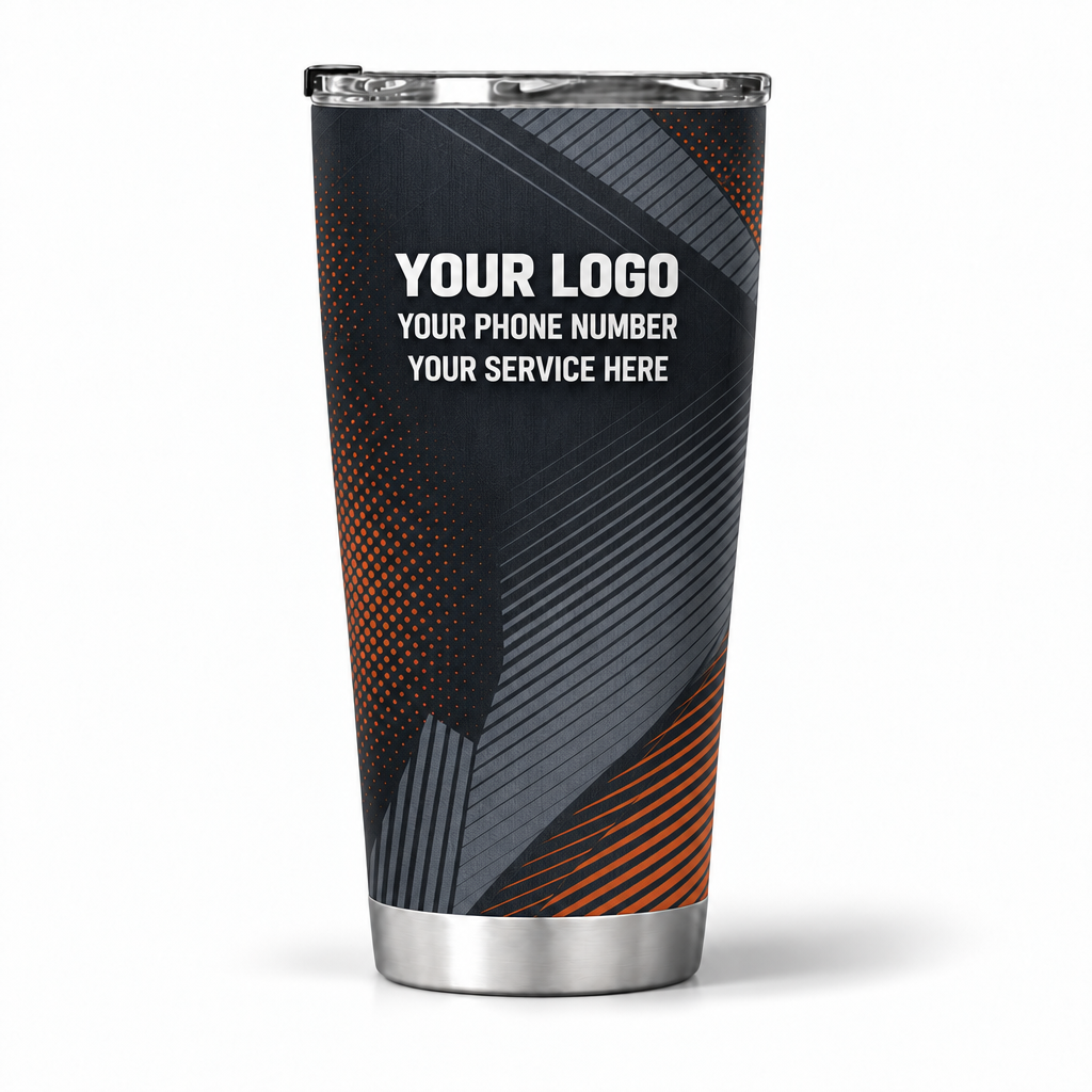 RFN023 personalized tumbler 20oz back product mockup