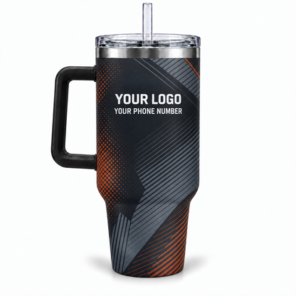 RFN023 personalized tumbler 40oz back product mockup
