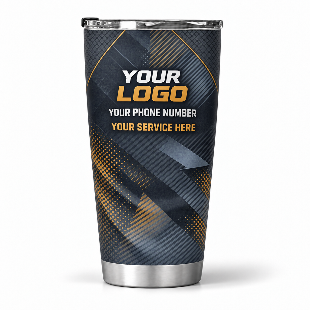 RFN024 personalized tumbler 20oz back product mockup