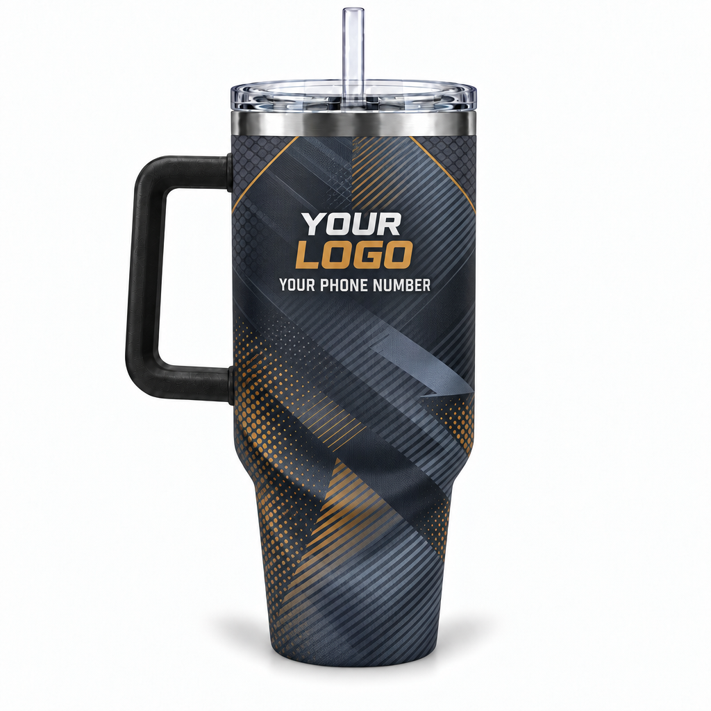RFN024 personalized tumbler 40oz back product mockup