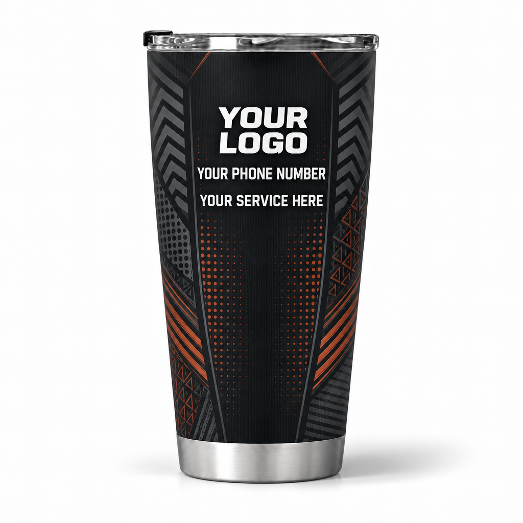 RFN025 personalized tumbler 20oz back product mockup