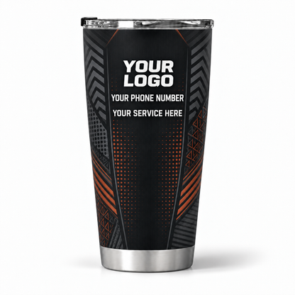 RFN025 personalized tumbler 20oz back product mockup