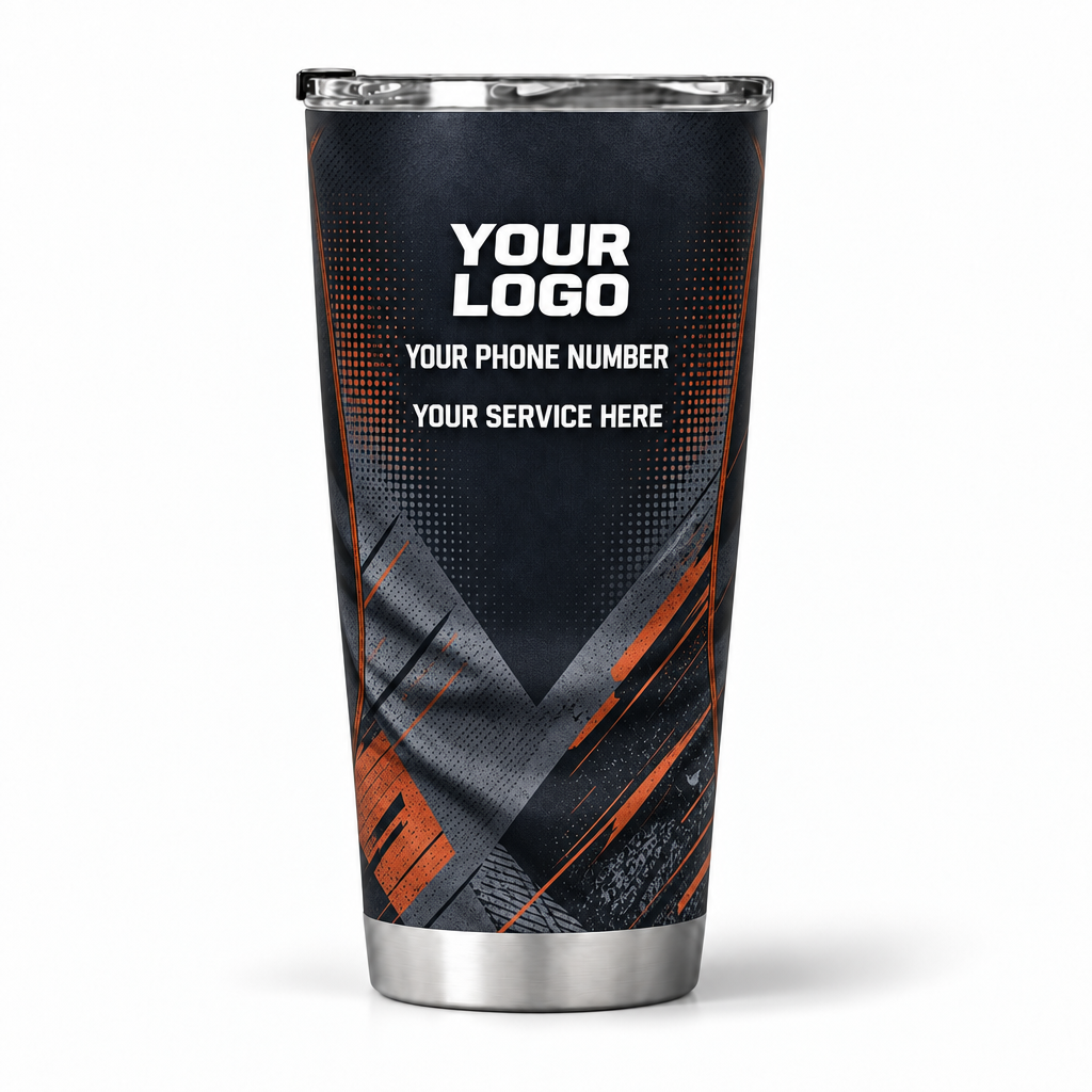 RFN027 personalized tumbler 20oz back product mockup