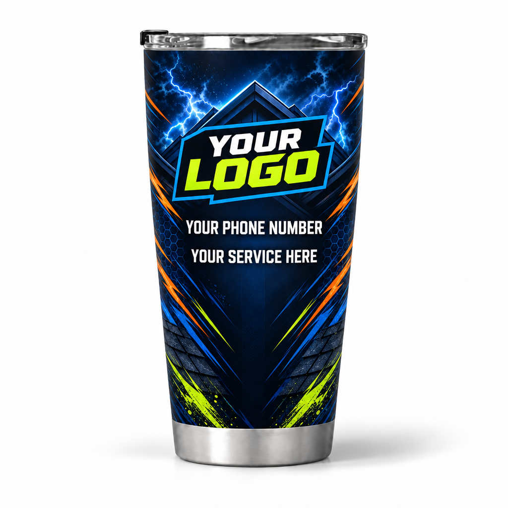 RFN029 personalized tumbler 20oz back product mockup