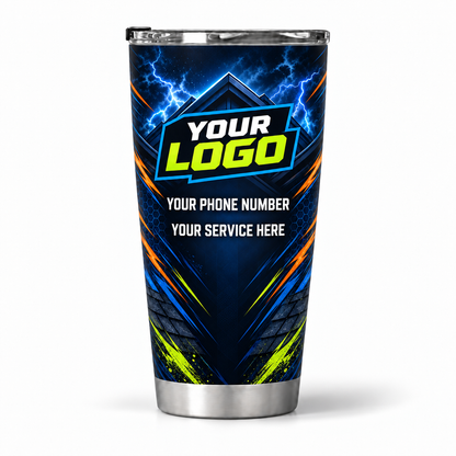 RFN029 personalized tumbler 20oz back product mockup