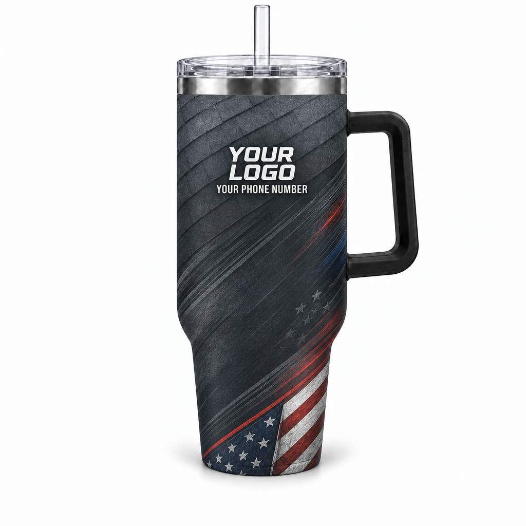 RFN032 personalized tumbler 40oz front product mockup