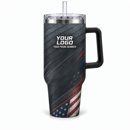 RFN032 personalized tumbler 40oz front product mockup