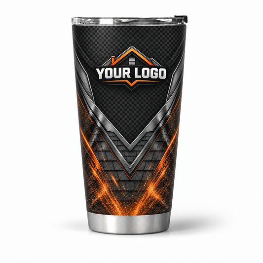 RFN033 personalized tumbler 20oz front product mockup