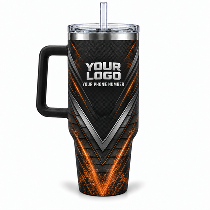RFN033 personalized tumbler 40oz back product mockup