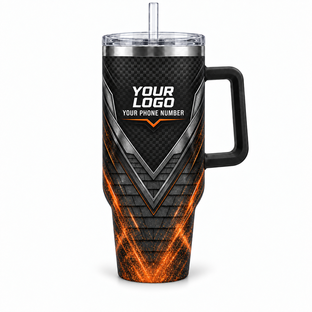 RFN033 personalized tumbler 40oz front product mockup