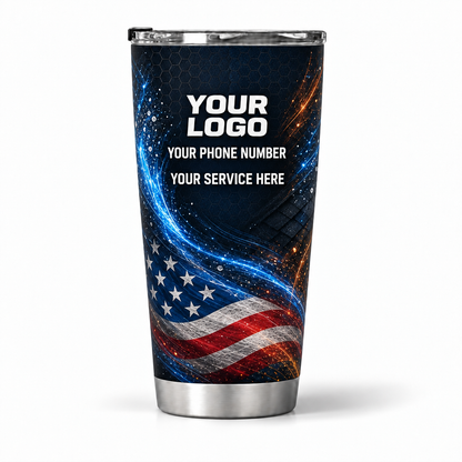 RFN034 personalized tumbler 20oz back product mockup