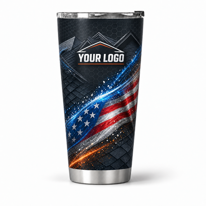 RFN034 personalized tumbler 20oz front product mockup