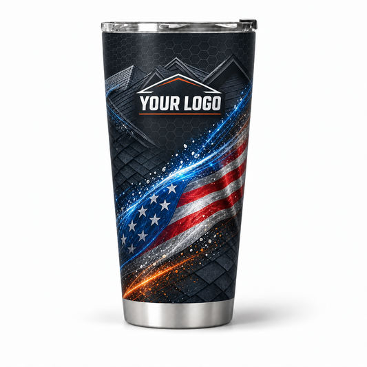 RFN034 personalized tumbler 20oz front product mockup