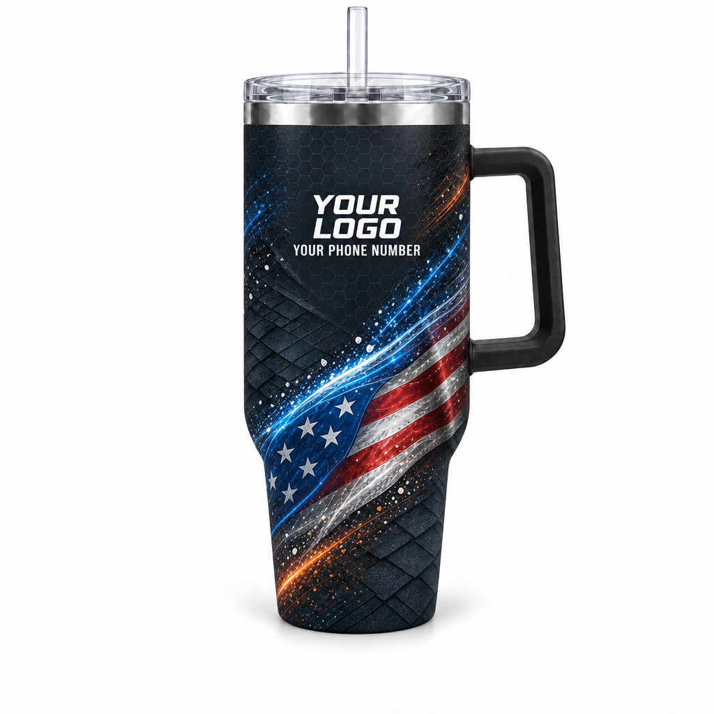 RFN034 personalized tumbler 40oz front product mockup