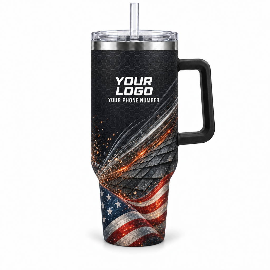 RFN035 personalized tumbler 40oz front product mockup