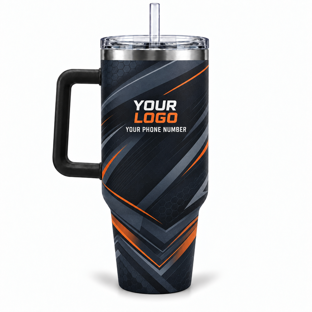 RFN036 personalized tumbler 40oz back product mockup