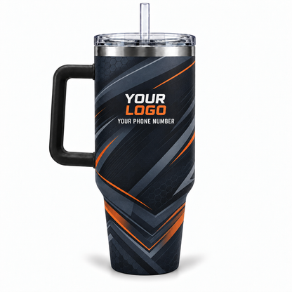 RFN036 personalized tumbler 40oz back product mockup