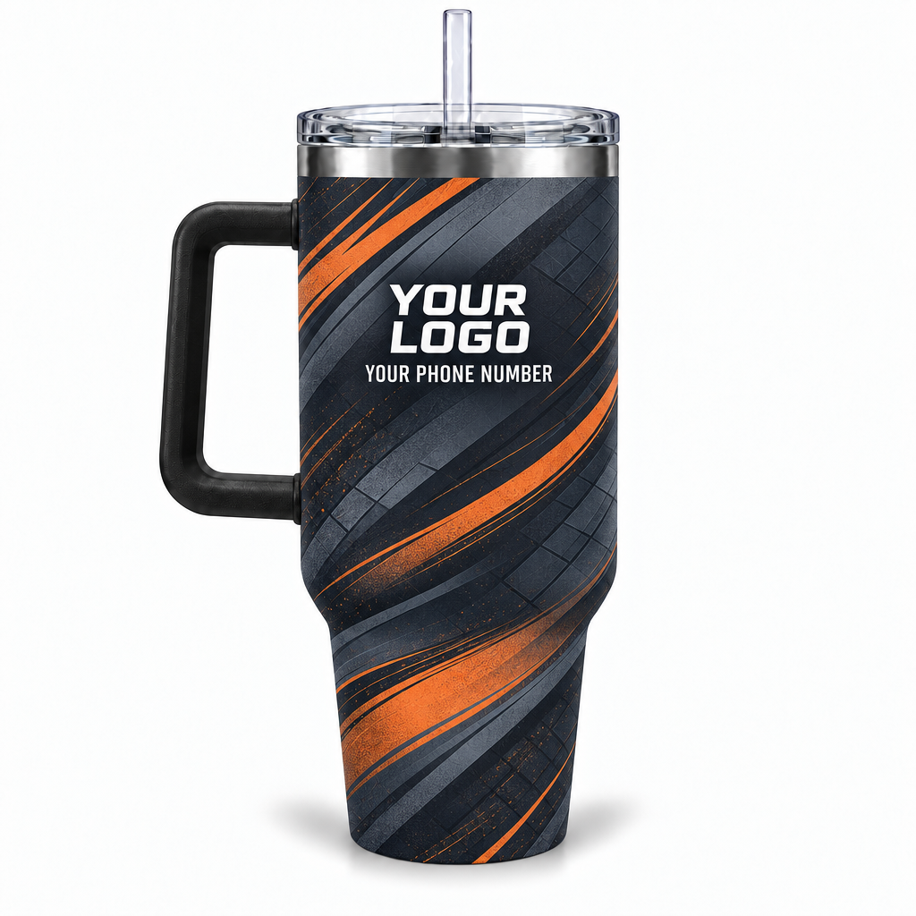 RFN037 personalized tumbler 40oz back product mockup