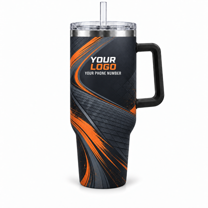RFN037 personalized tumbler 40oz front product mockup