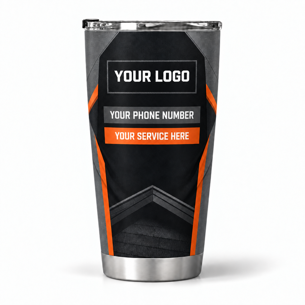 RFN038 personalized tumbler 20oz back product mockup