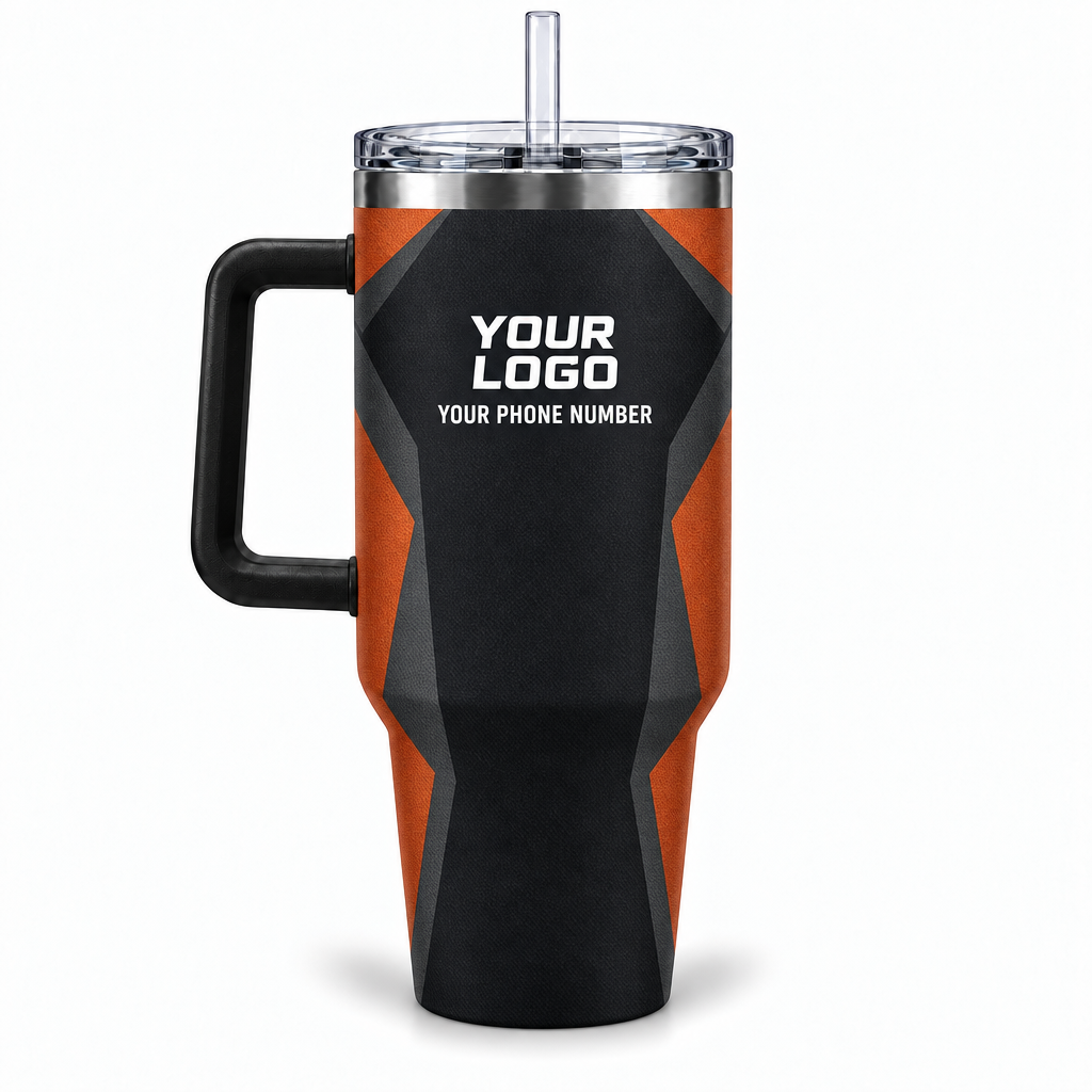 RFN040 personalized tumbler 40oz back product mockup