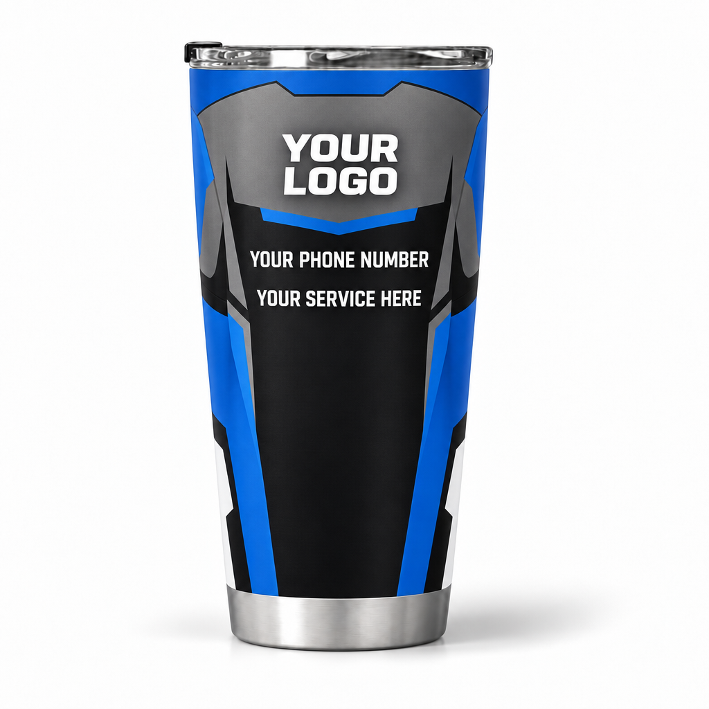 ROMC01B personalized tumbler 20oz back product mockup