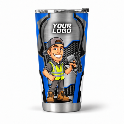 ROMC01B personalized tumbler 20oz front product mockup