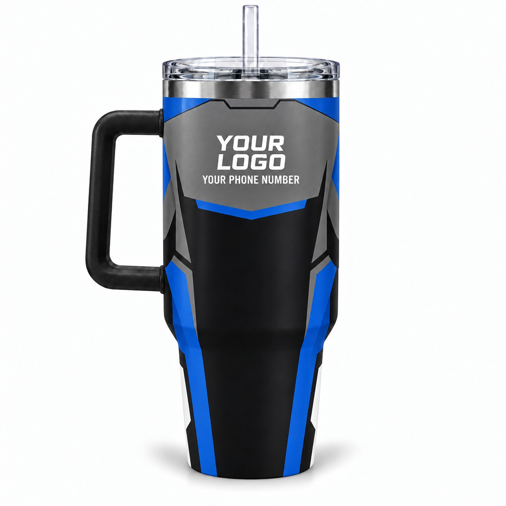 ROMC01B personalized tumbler 40oz back product mockup