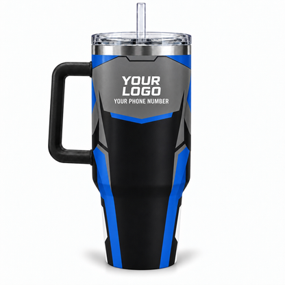 ROMC01B personalized tumbler 40oz back product mockup