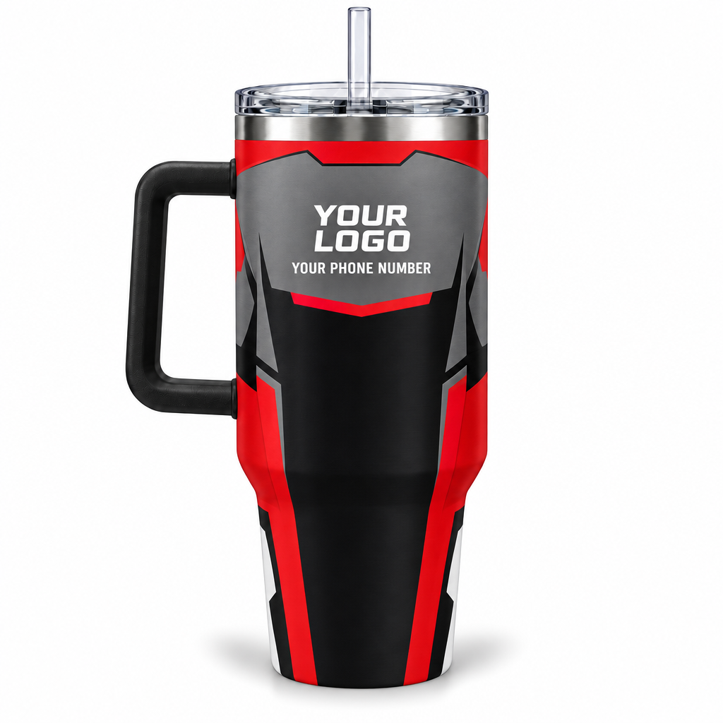 ROMC01R personalized tumbler 40oz back product mockup
